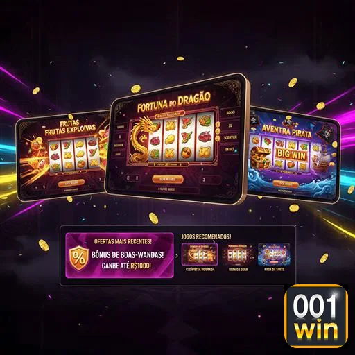 Imagem do jogo de frutas Dragão no 001win, apresentando vibrantes símbolos de frutas e um dragão.